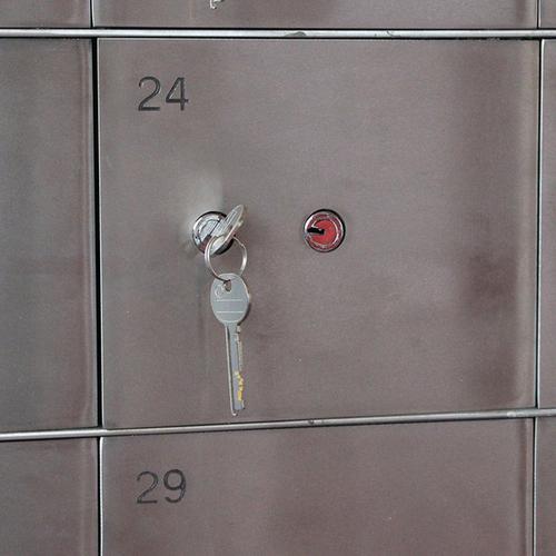 认证宾馆保险柜锁 ul 银行金库门锁保险箱锁酒店前厅箱锁具双头钥匙